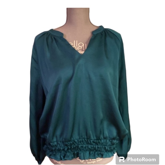 ❤️ Eclair Green Dressy Blouse size XL❤️ - Picture 1 of 7